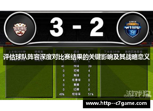 评估球队阵容深度对比赛结果的关键影响及其战略意义 评估球队阵容深度对比赛结果的关键影响及其战略意义